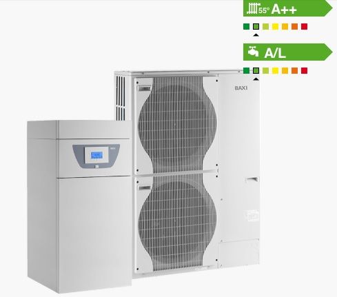 Aerotermia Baxi PLATINUM BC IPLUS V200 Y BC IPLUS V200 H