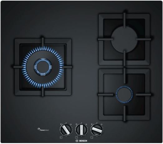 Encimera Bosch Serie 6 Placa de gas de 60 cm negro