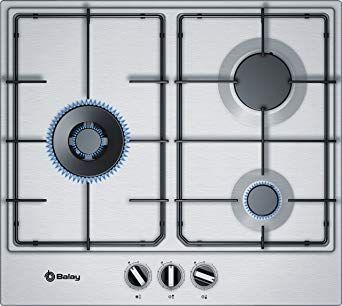 Placa gas balay 3 fogones inox
