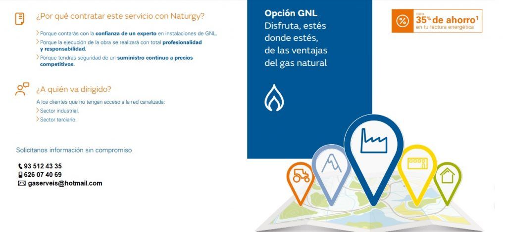 Contrata servicio Naturgy GNL