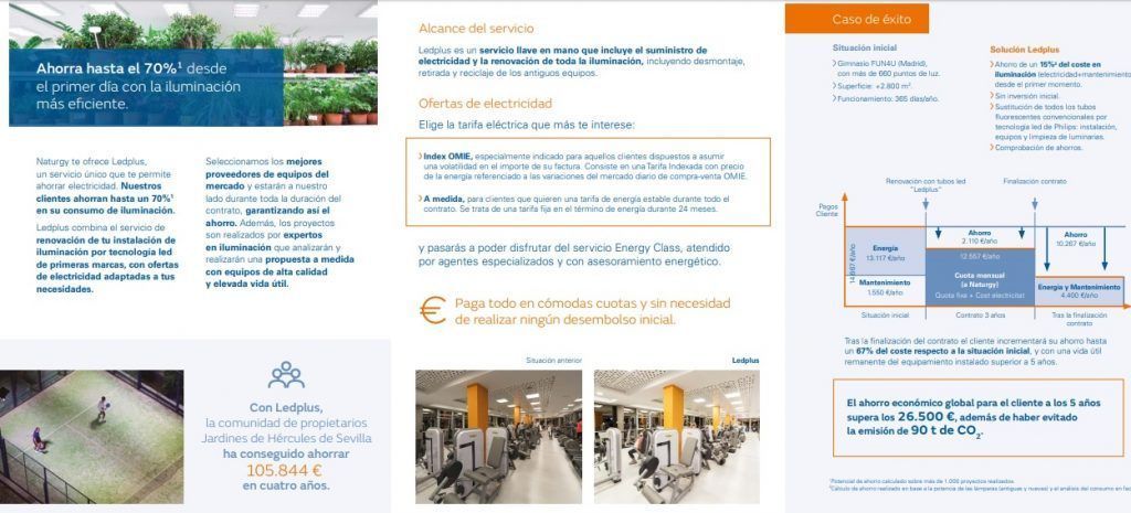 Iluminacion eficiente con contratos naturgy